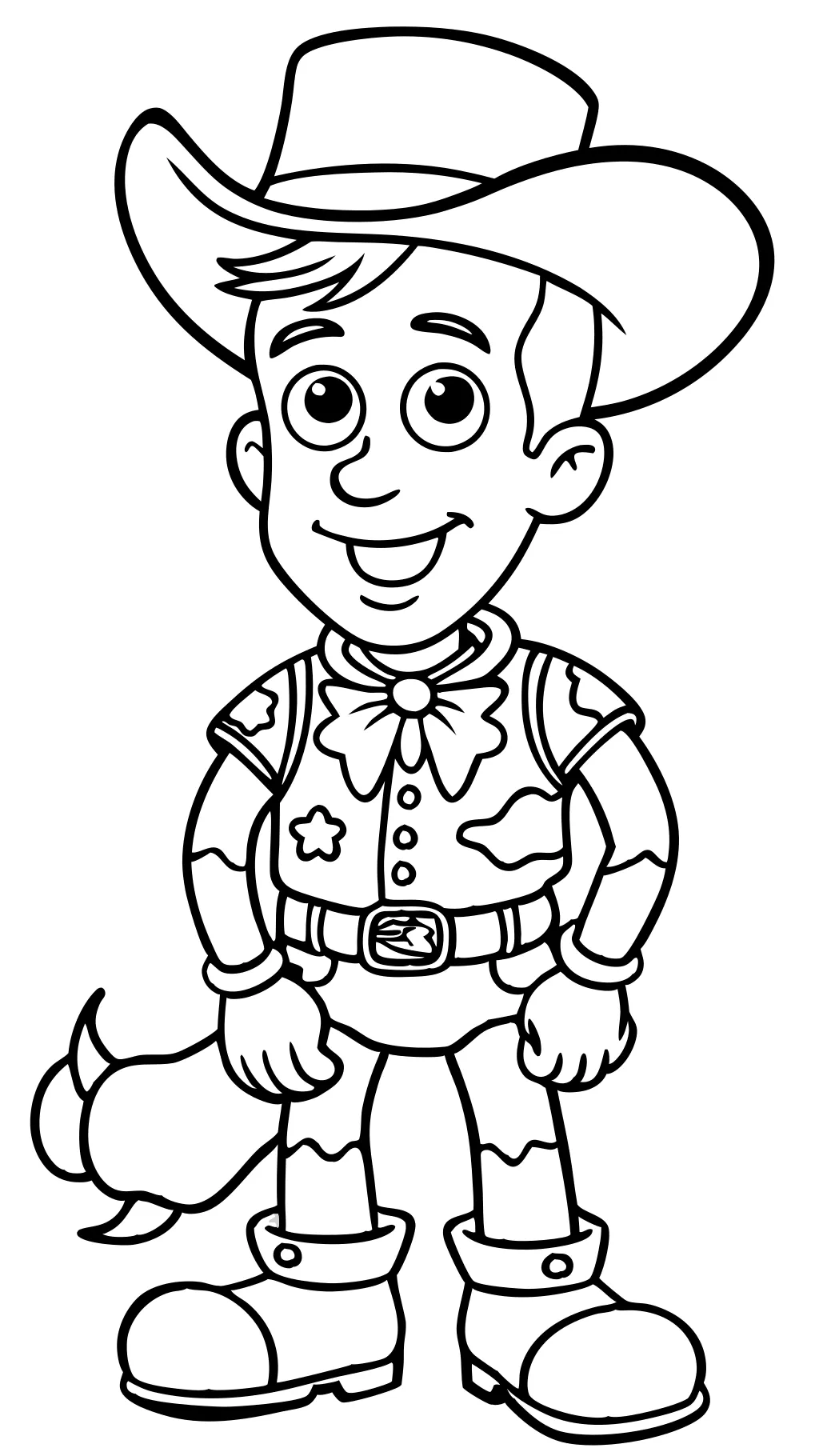 Páginas para colorear de Woody de Toy Story